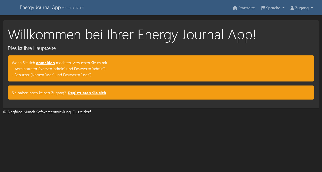 Energyjournal Application